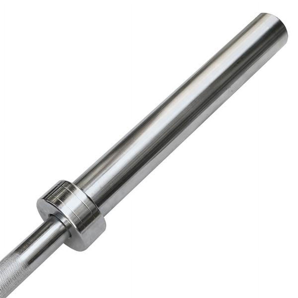 7Ft Olympic Barbell: Solid Chrome Bar for Strength Training, Weightlifting