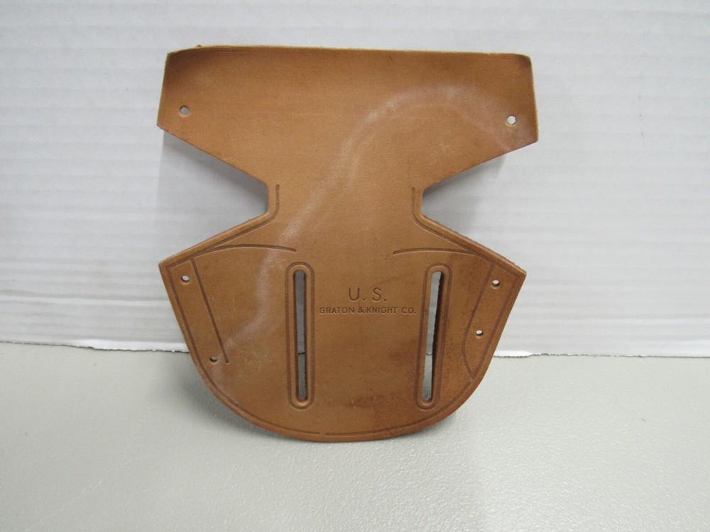 Original WW2 US Leather Holster Part - Back Hanger Belt Loop Graton & Knight NOS