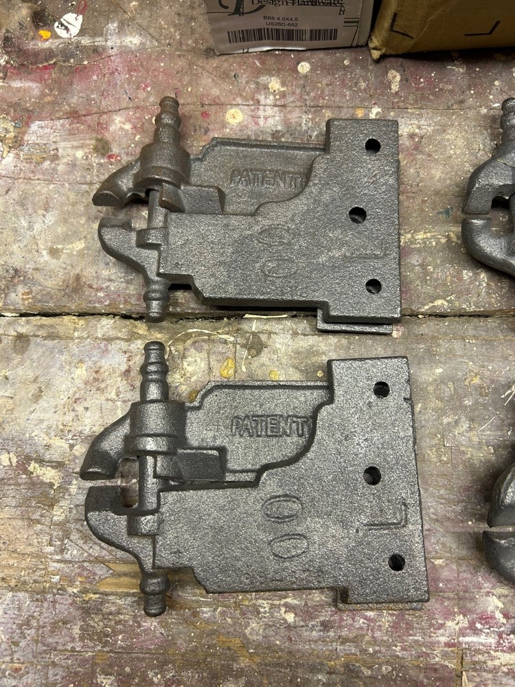 Cast Iron Acme Shutter Hinges # 88 - 378 - 2 Left & 2 right hinge