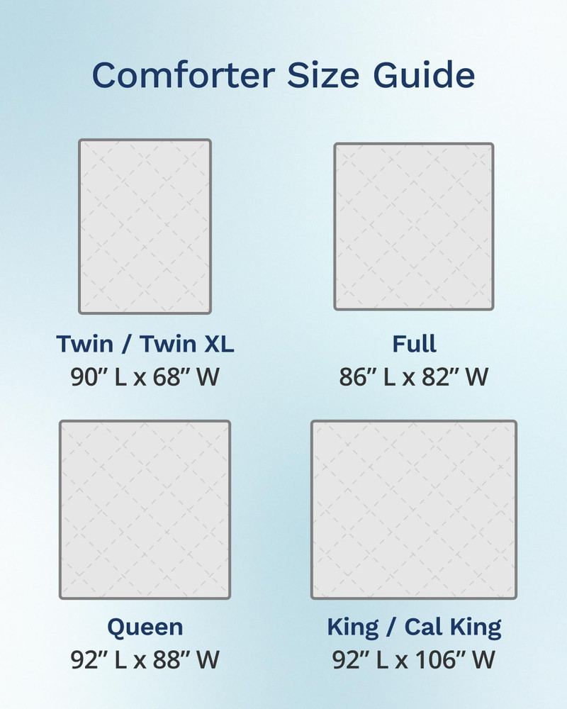 Reversible Twin XL Down Alternative Comforter - Soft Microfiber Gray