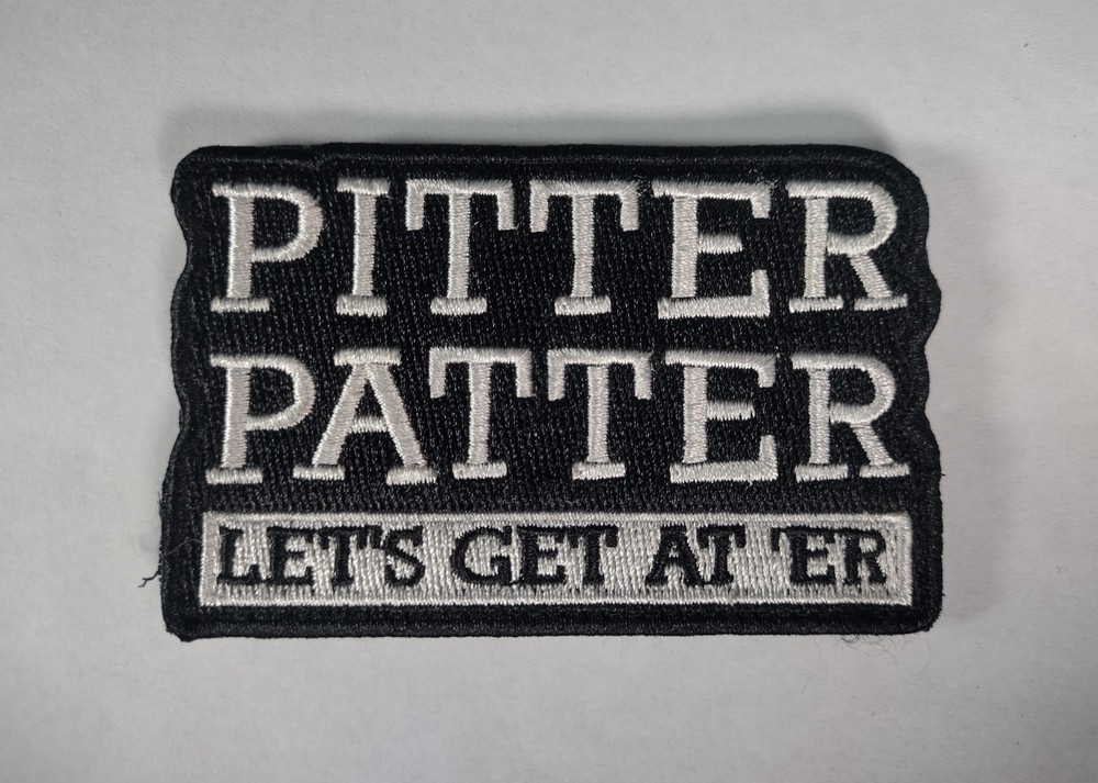 Letterkenny Pitter Patter Let's Get At 'Er Patch Hook & Loop Morale