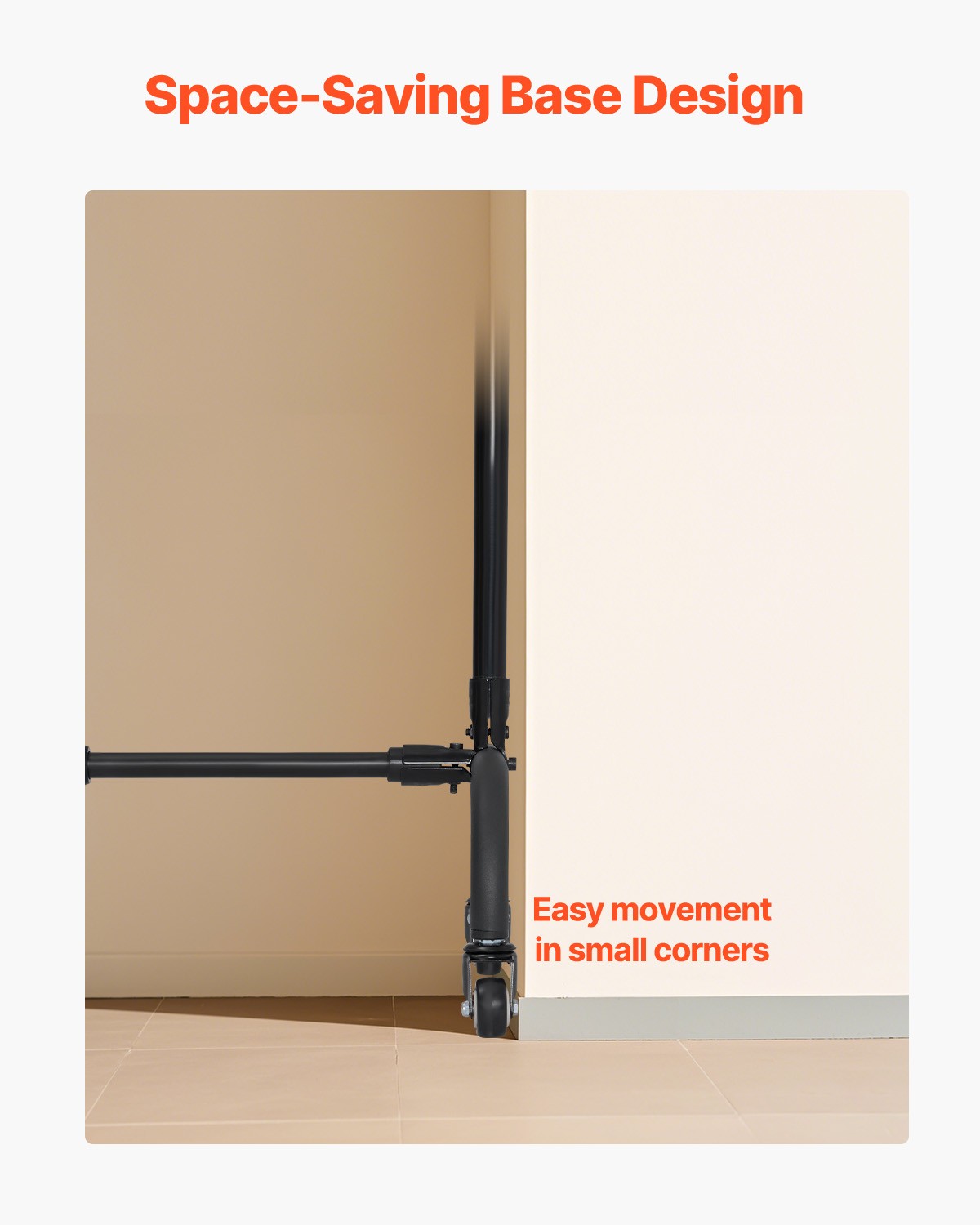 VEVOR Backdrop Stand Movable Stand Kit 7 x 10 ft for Party & Photo Video Studio