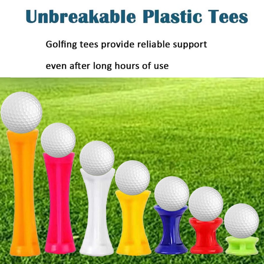 70 Pcs Golf Tees,Golf Step Down Tees Value Multiple Colors Size Bulk,Plastic ...