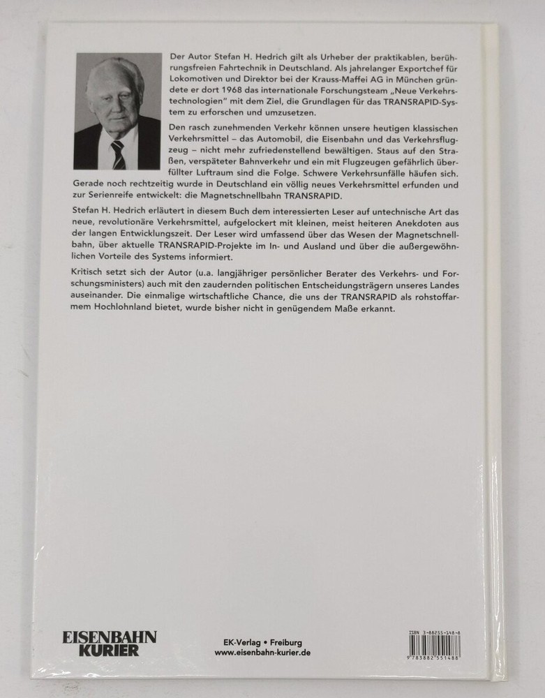 Transrapid Hardcover Book By Stefan Hedrich EX
