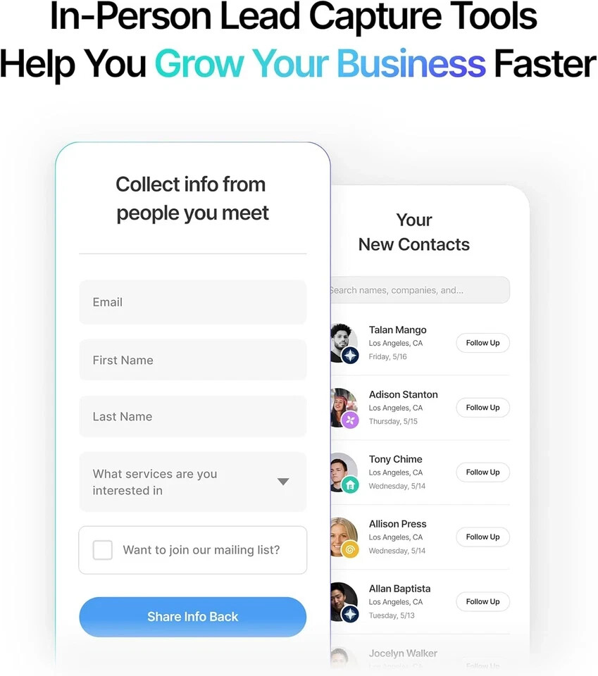 Popl Digital Business Card - Smart NFC Networking - Tap to Share - Black