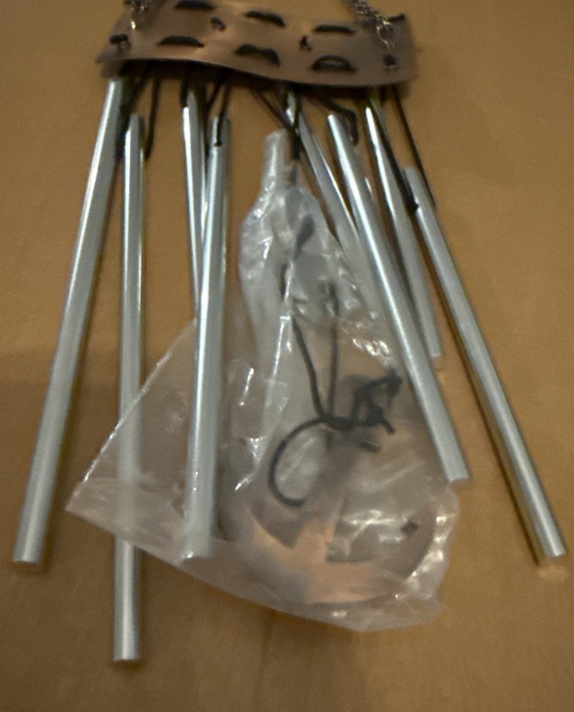 Copper Sailboat Wind Chime 15"