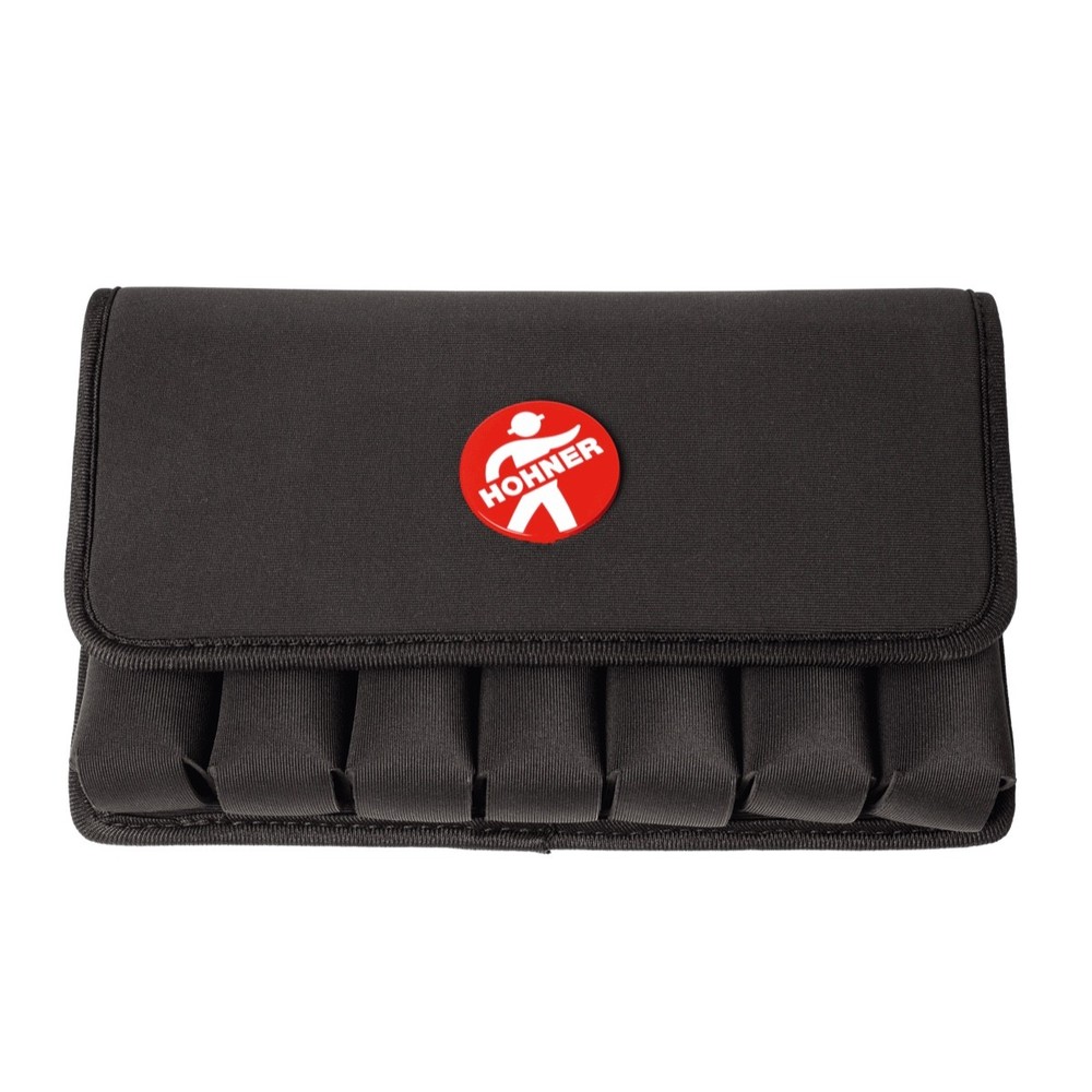 Hohner MZ20191 Flex Case Medium Harmonica Holder Carrying Case,Fits 7 Harmonicas