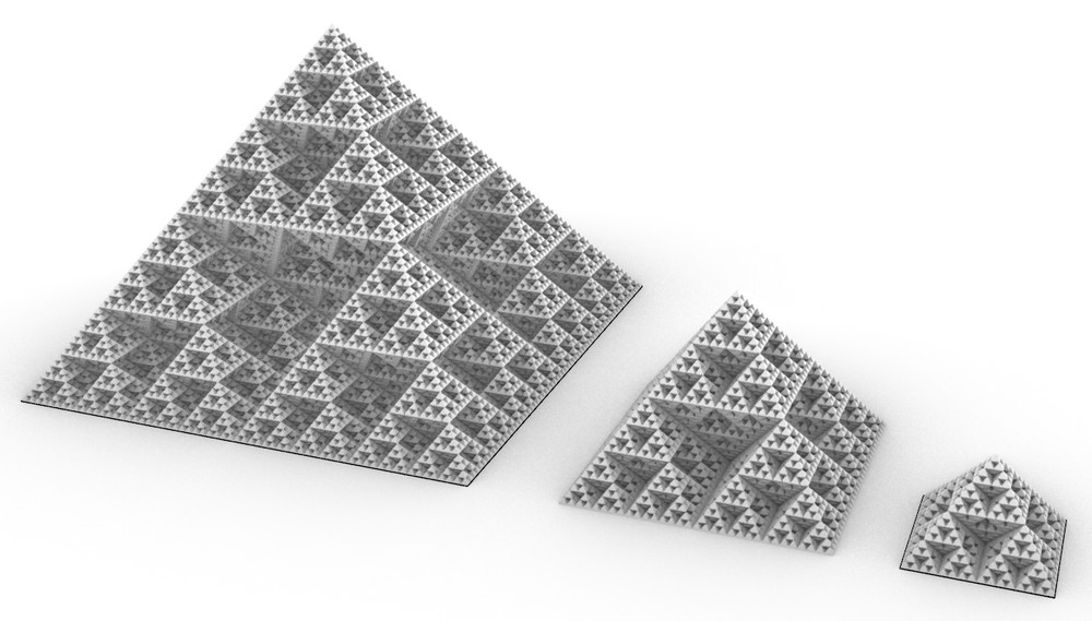3d pyramid offtet