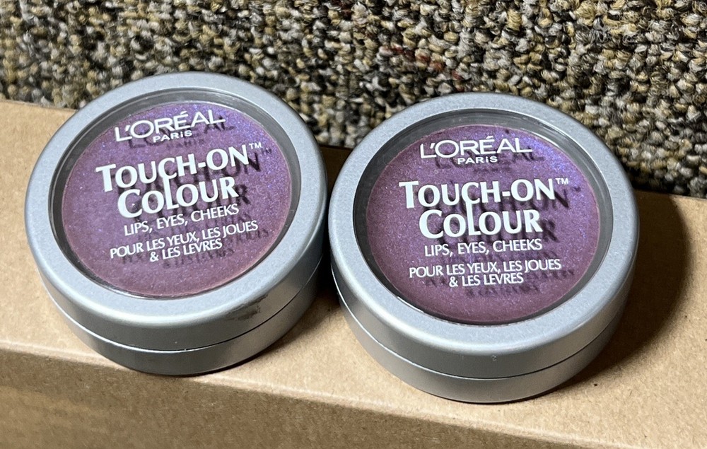 ( 2 ) L'Oreal Touch-On Colour For Lips,Eyes & Cheeks ~ Downtown Purple