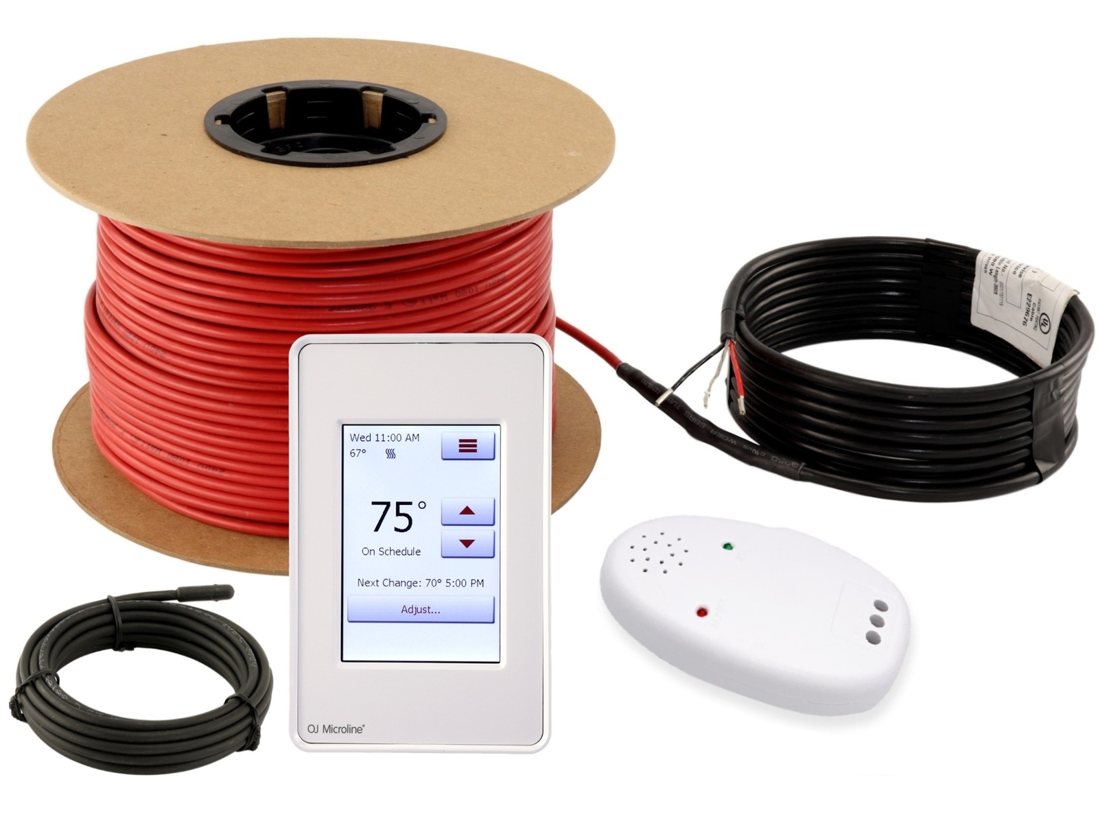 LuxHeat Cable Kit 240v (40-300sqft) Electric Radiant Floor Heating System Tile +