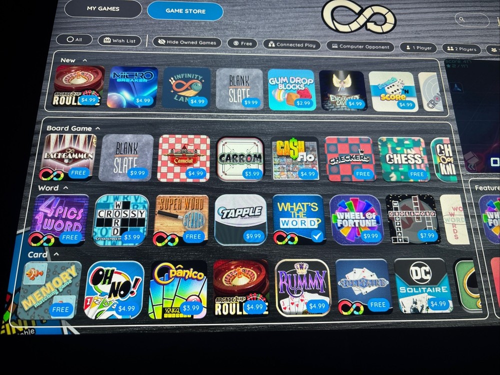 Arcade1Up Infinity Game Table Digital Board Games with 32" Screen & 170+ Games