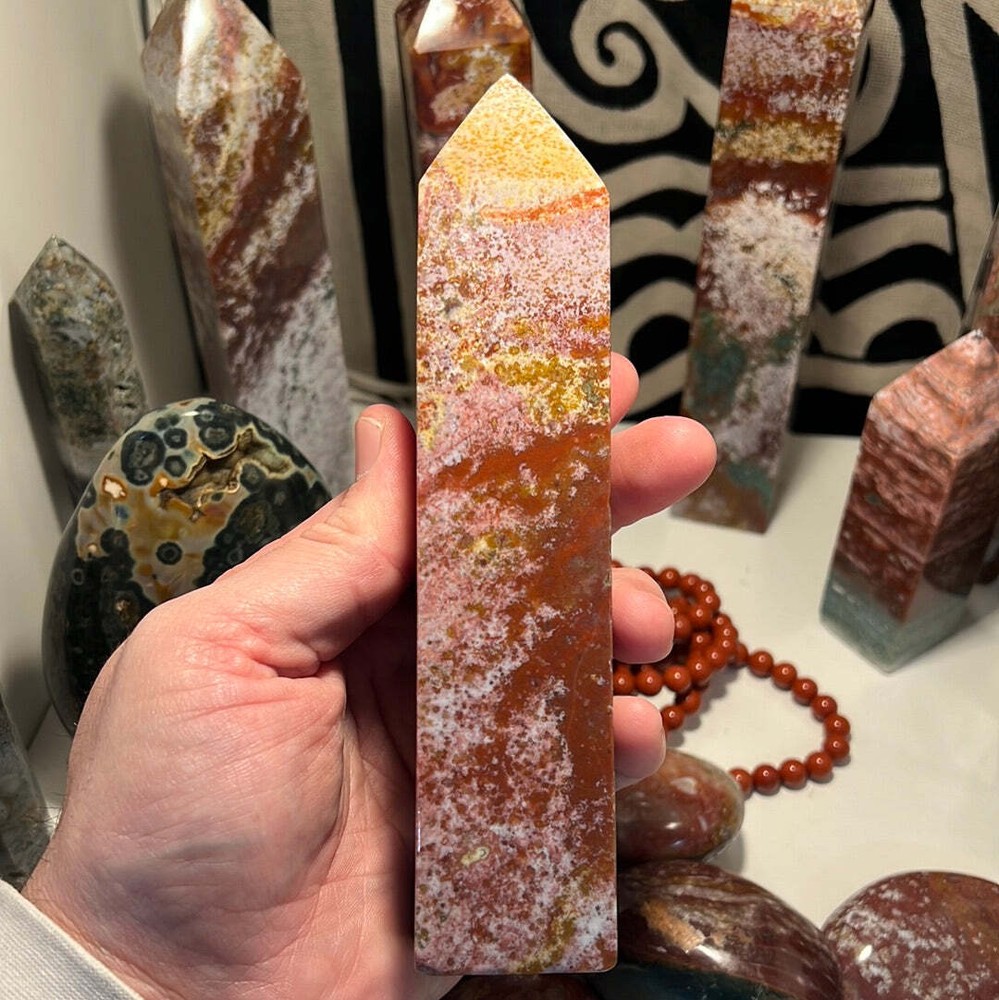 Ocean Jasper Obelisk F