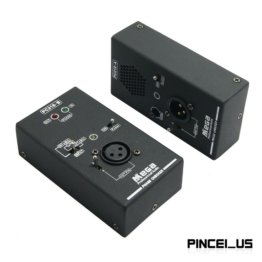 PC218 Phase Polarity Tester Checker Audio Speaker Microphone Sound Testing pe66