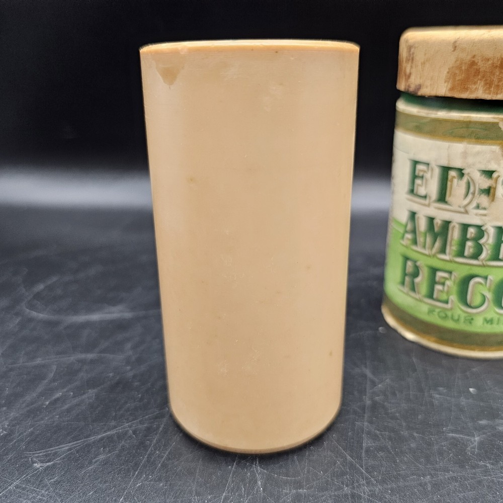 Edison Brown Wax Cylinder Record