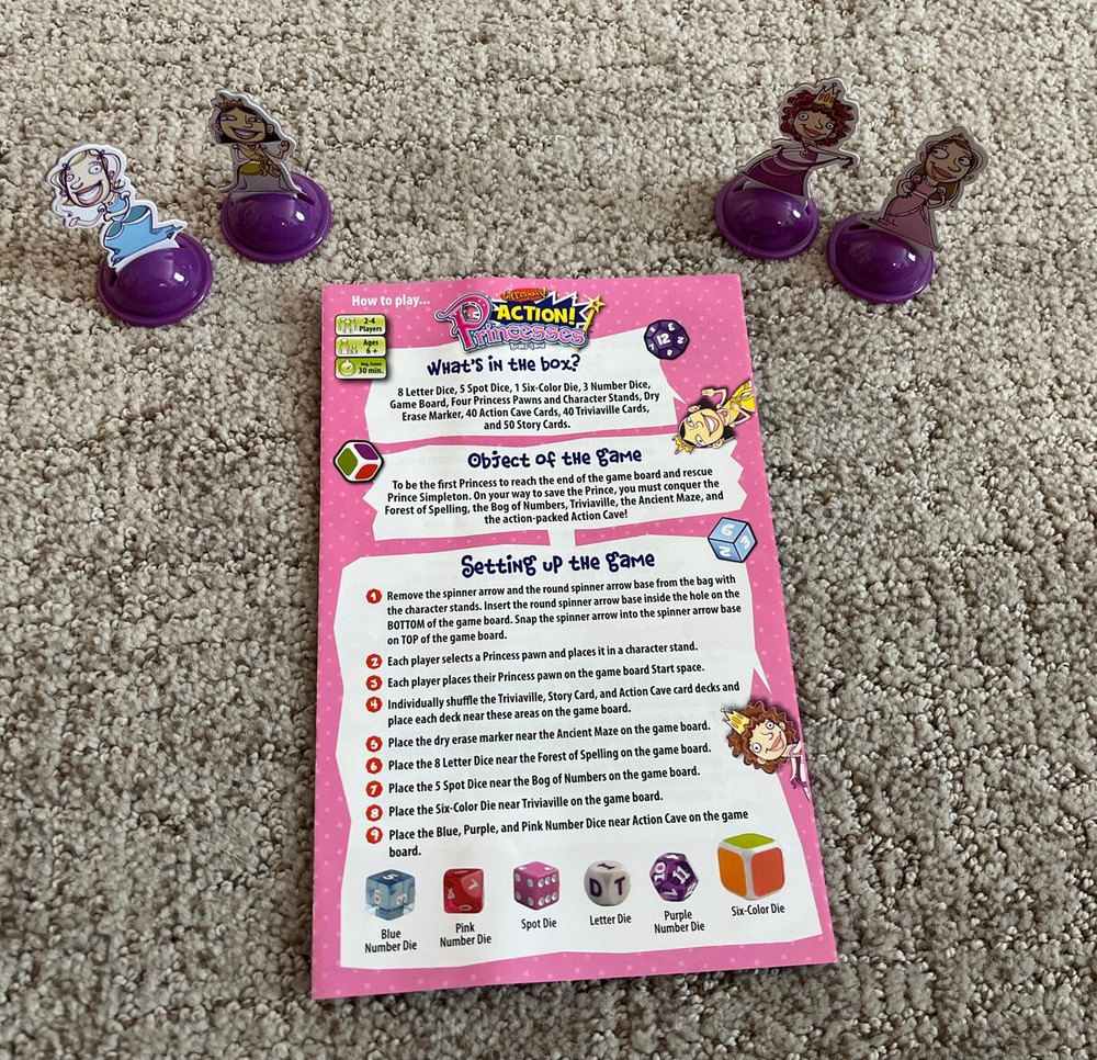 Dicecapades Princesses Game