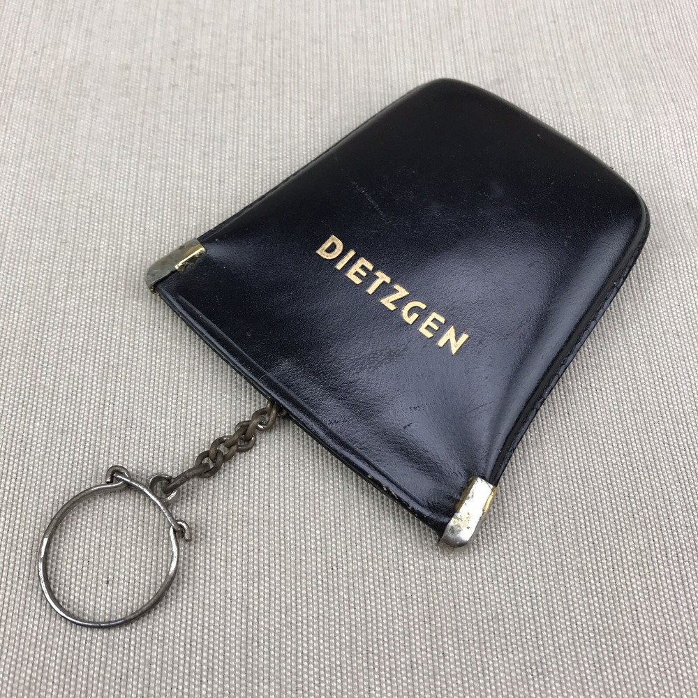 DIETZGEN Vintage Black Leather KeyCase Made in West Germany EUC