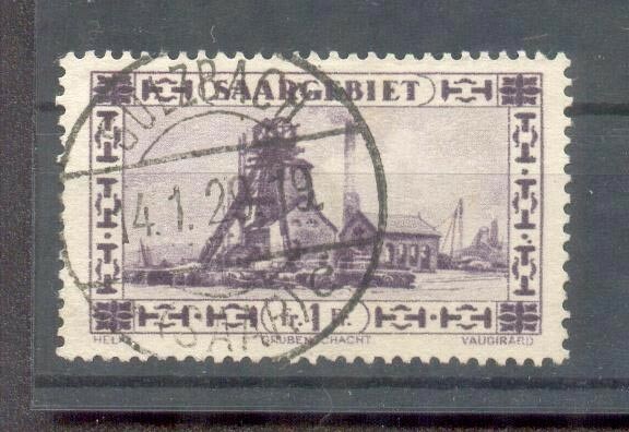 Saar 117II Variety Postmarked (40990