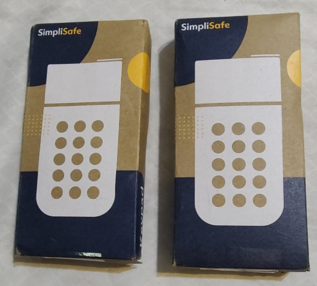 2 SimpliSafe Wireless Security System Keypad KP3W new open box