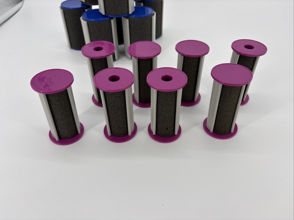 Vidal Sassoon Steam Setter 20 Rollers Replacements 3 Sizes With Clips