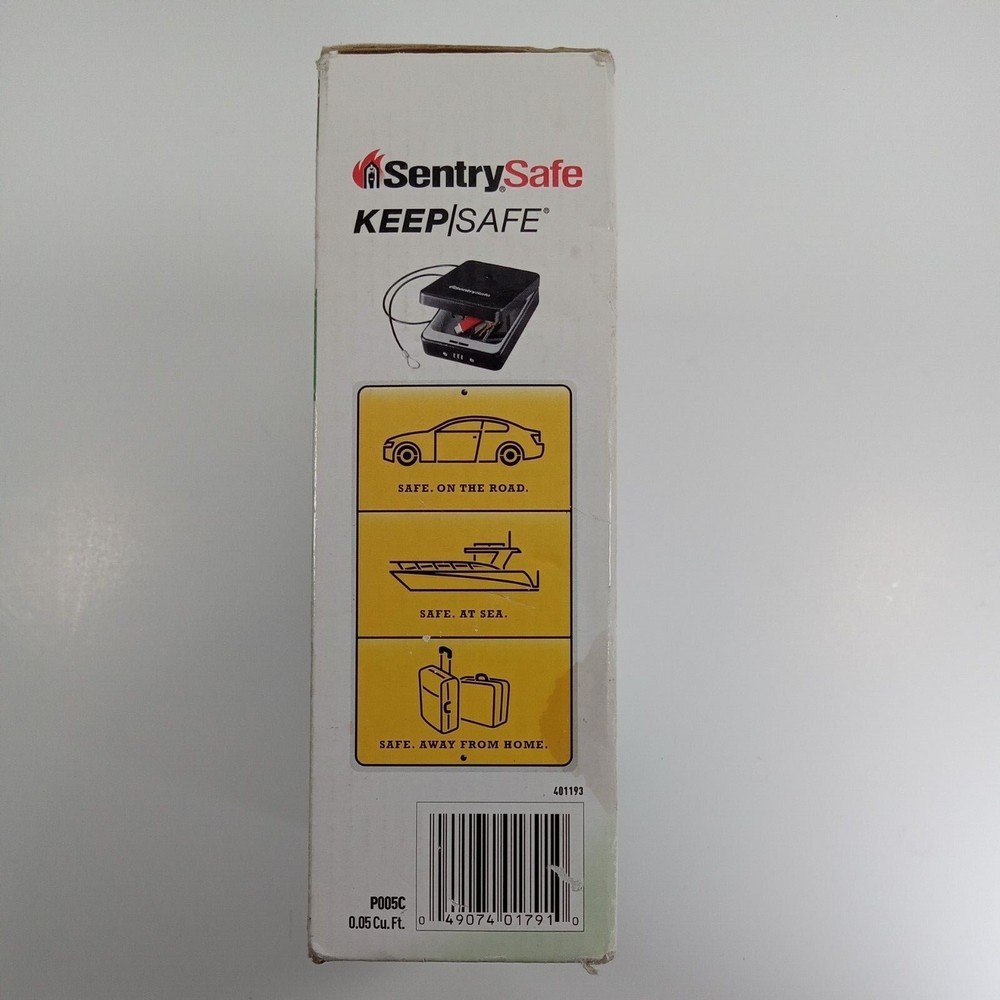 SENTRY SAFE Keep Safe Compact Safe P005C 0.05 Cu Ft Combination Lock & Cable