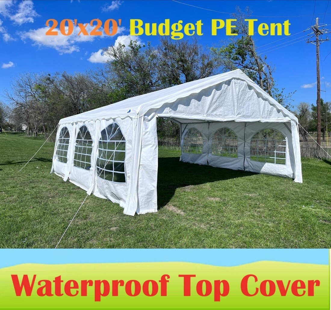 DELTA Canopies B Model 20'x20' PE Party Wedding Tent Canopy