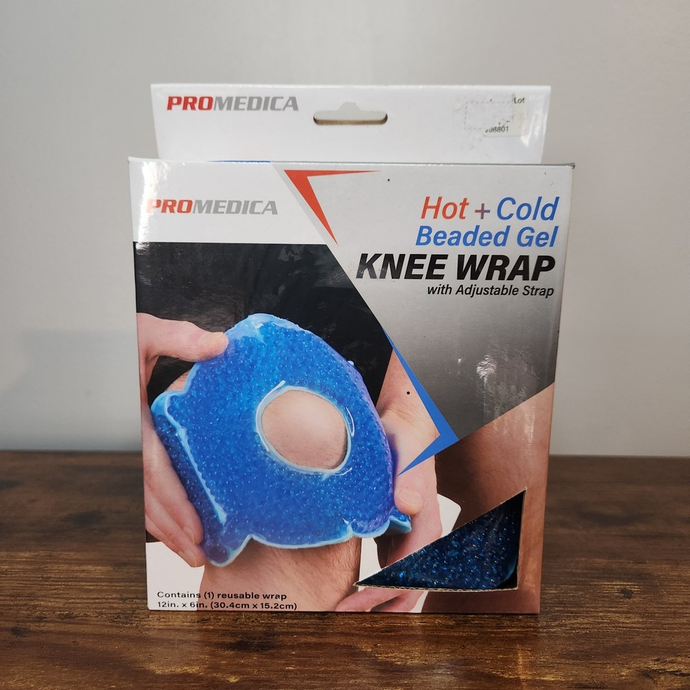 ProMedica Hot + Cold Beaded Gel Knee Wrap with Adjustable Strap