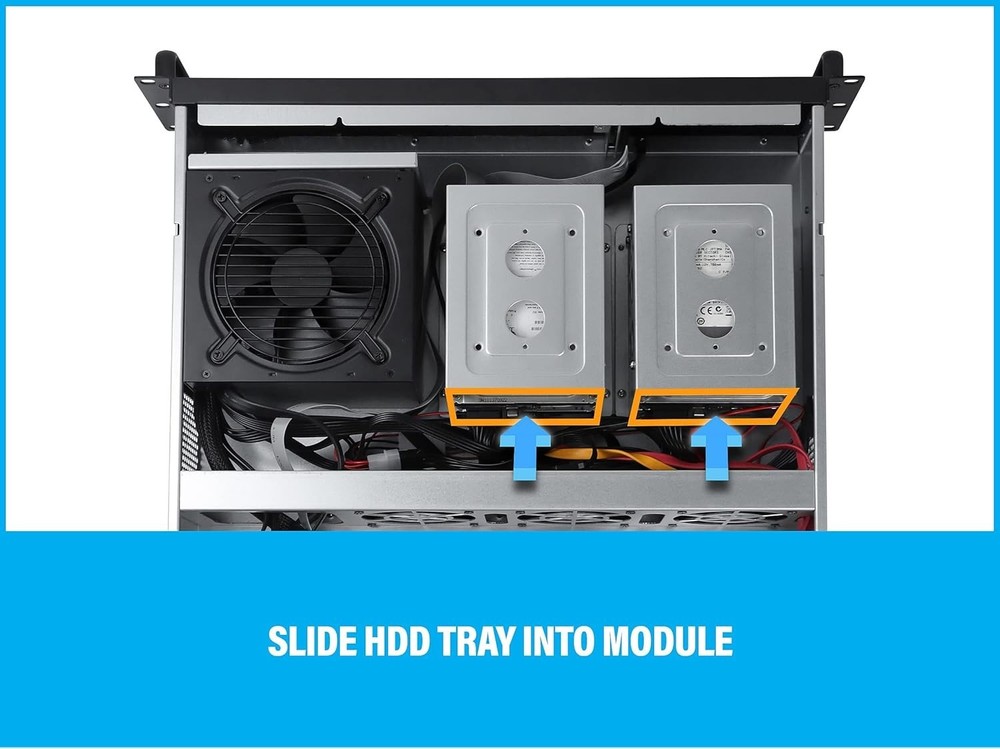 2U Server Chassis Rackmount Case, E-ATX Compatible