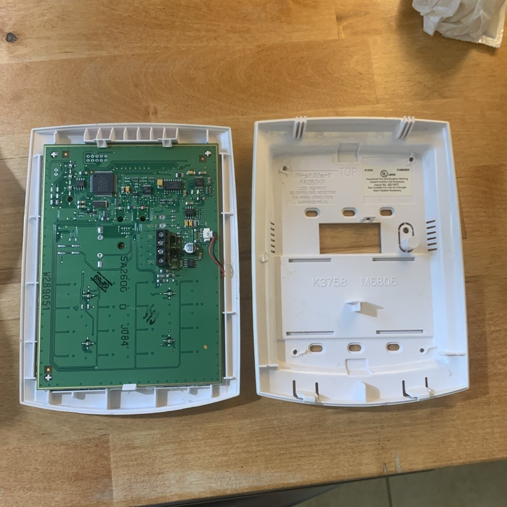 First Alert FA260KP Security System Keypad Console FA260 Digital Display