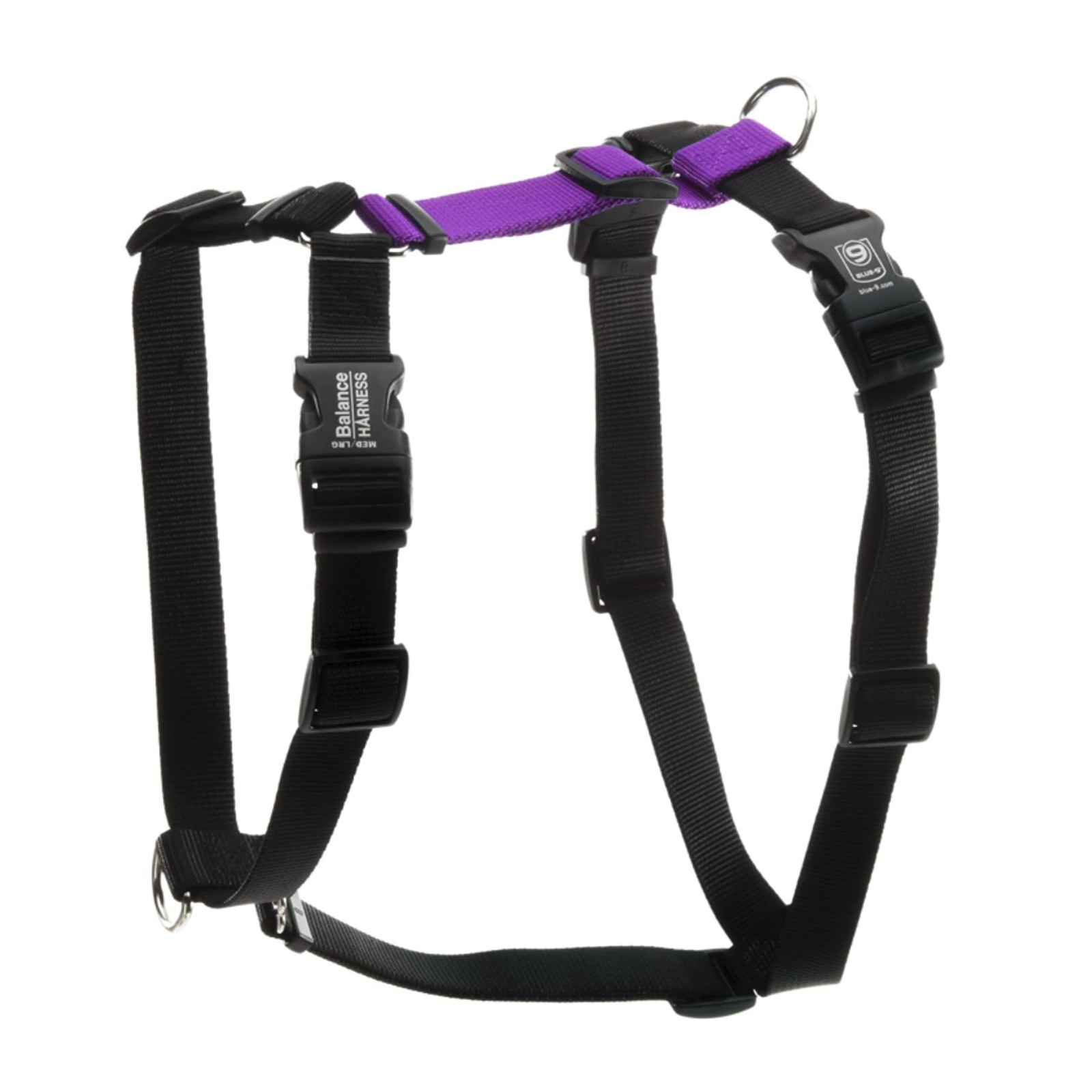 Blue-9 Buckle-Neck Balance Harness, Fully M (Ribcage: 21"-32"), Purple