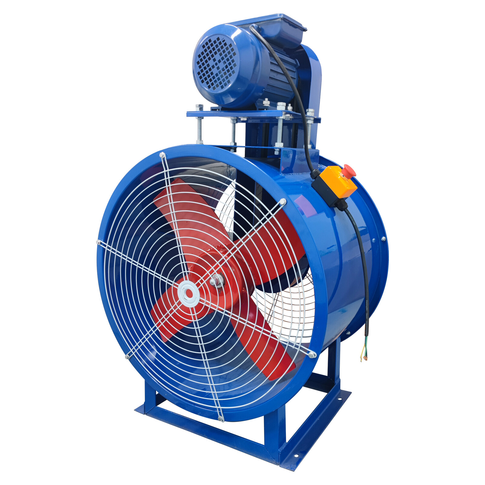 24'' Tube Axial Fan Pipe Spray Booth Paint Fumes Blower Exhaust Axial Fan 220V