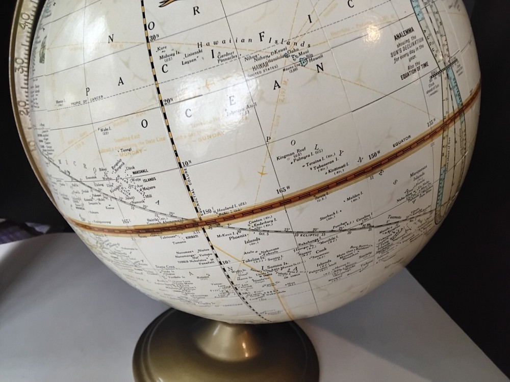 Crams Imperial World Globe. Learning Geography Excellent Condition