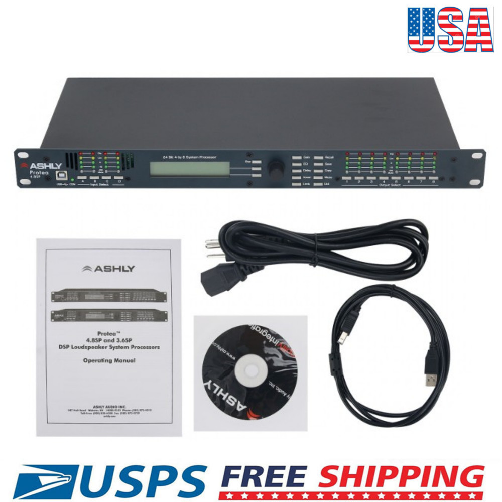 4.8SP DSP Digital Audio Processor Software 4 In 8 Out Profession Sound System US