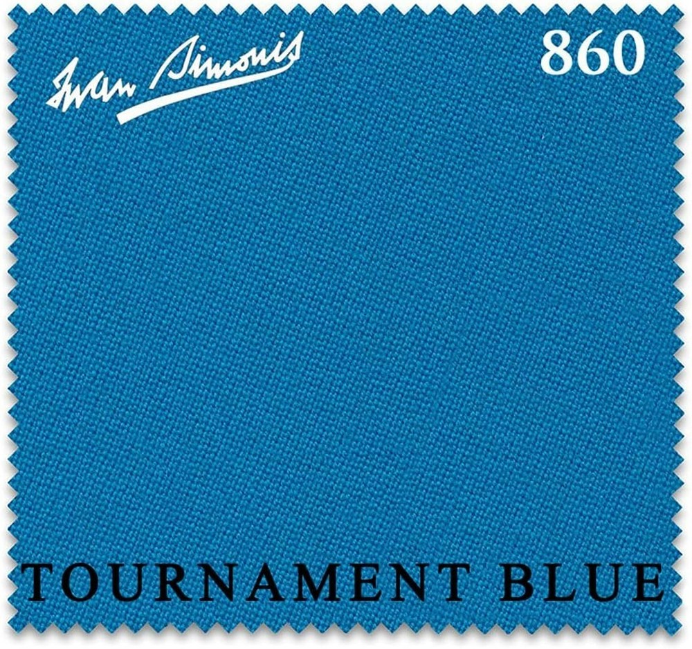 Simonis 860 Pool Table Cloth -Tournament Blue 8FT