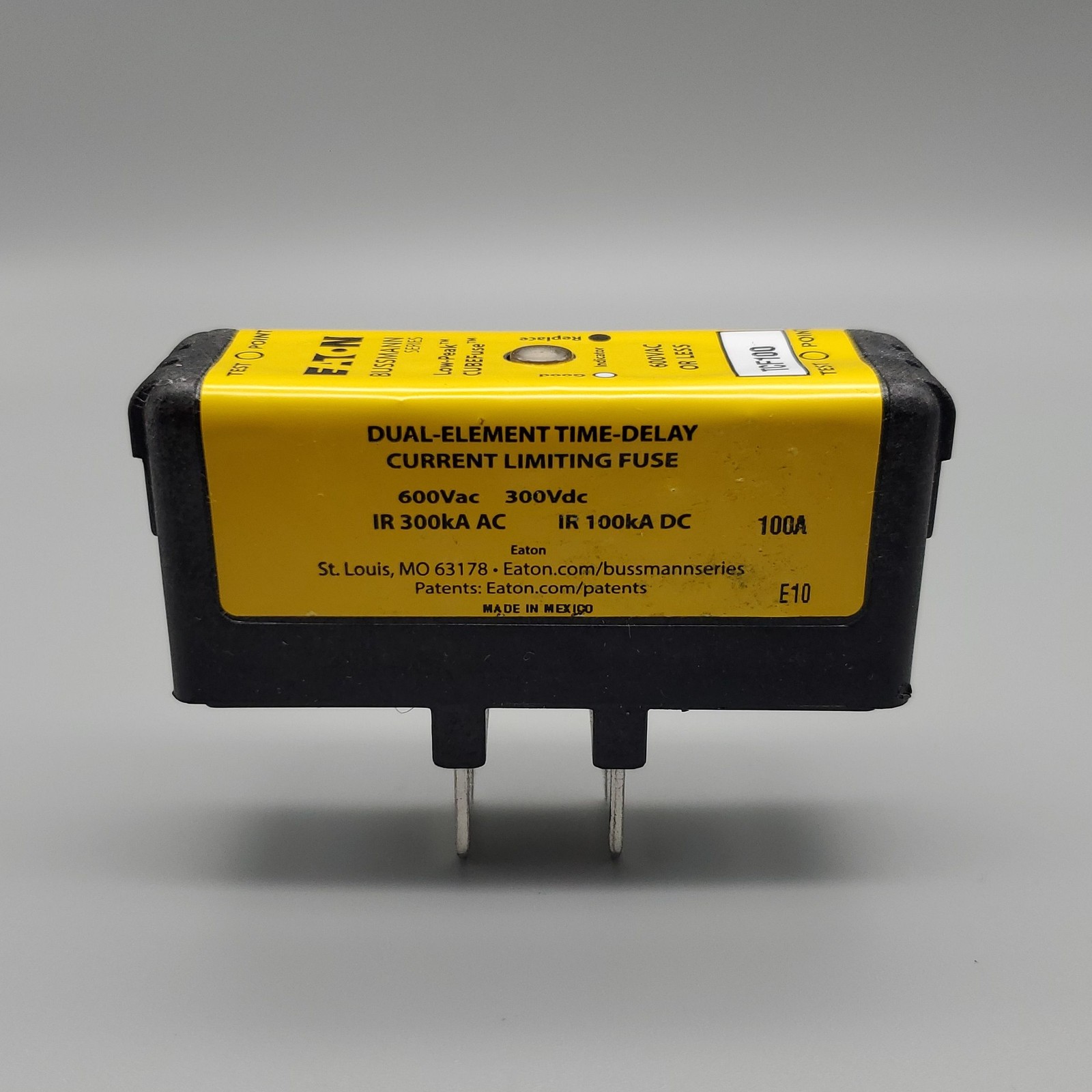 Bussmann TCF100 CUBE Fuse Dual Element Time Delay 100A 600 VAC 300 VDC