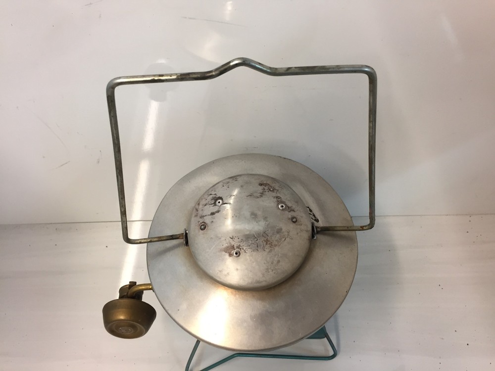 Vintage Turner Propane Camping Lantern Teal Blue