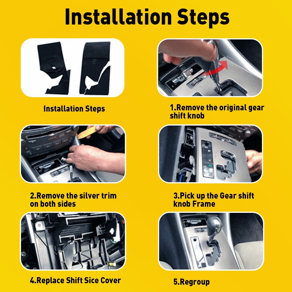For LEXUS IS250 IS350 2006-2013 Console Shifter Shift Slide Cover EJJ