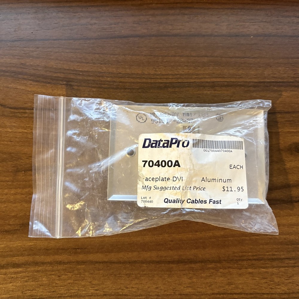 DataPro wall mounting DVI faceplate 700400A