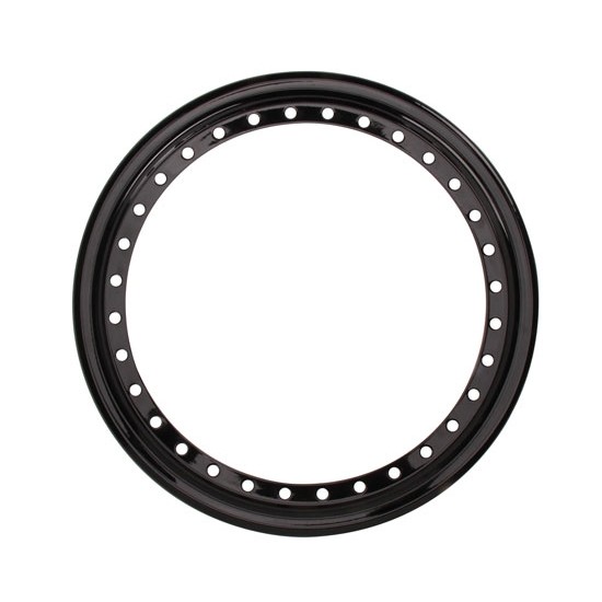 AERO 15 Inch Black Outer Beadlock Ring, Lightweight Steel, 3-1/4