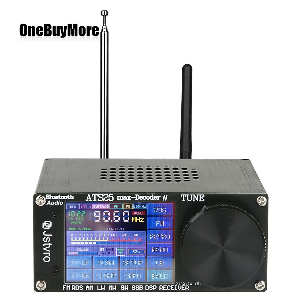 ATS25 Max Decoder II Bluetooth Version Full Radio Receiver FM SW SSB MW LW USA