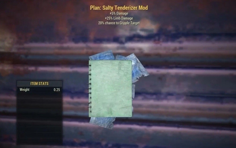 (Xbox) Salty Tenderizer Mod Plan