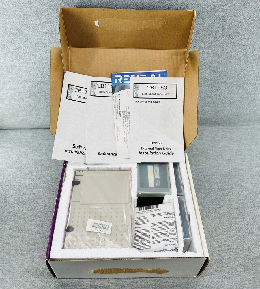 REVEAL TB1150 - Drive Unit 800MB External Tape Backup UNTESTED C