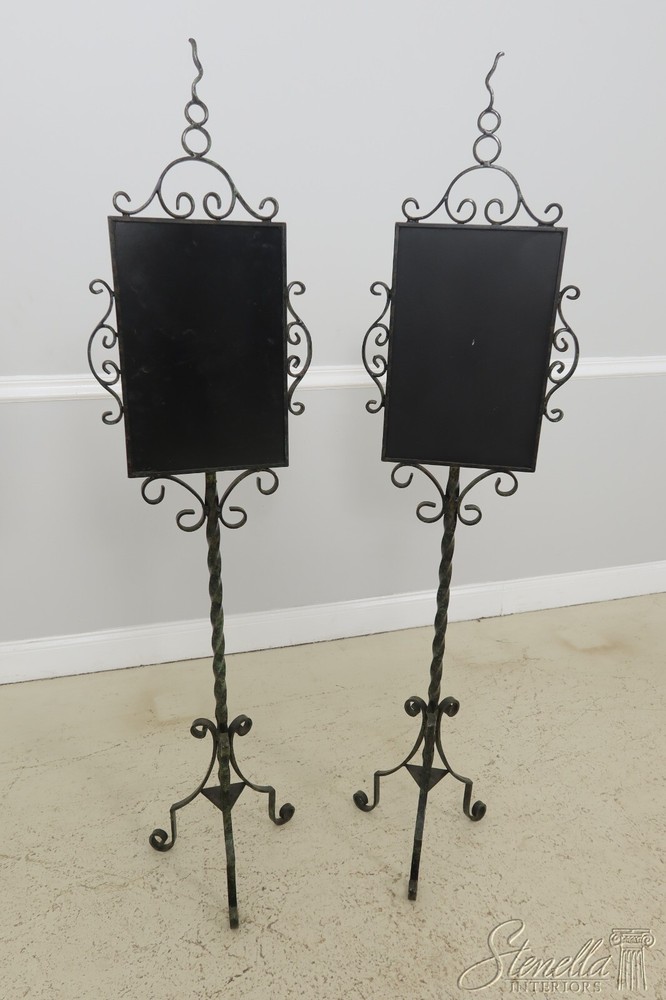 55647EC/48EC: Pair MAITLAND SMITH Attributed Iron Painted Firescreens