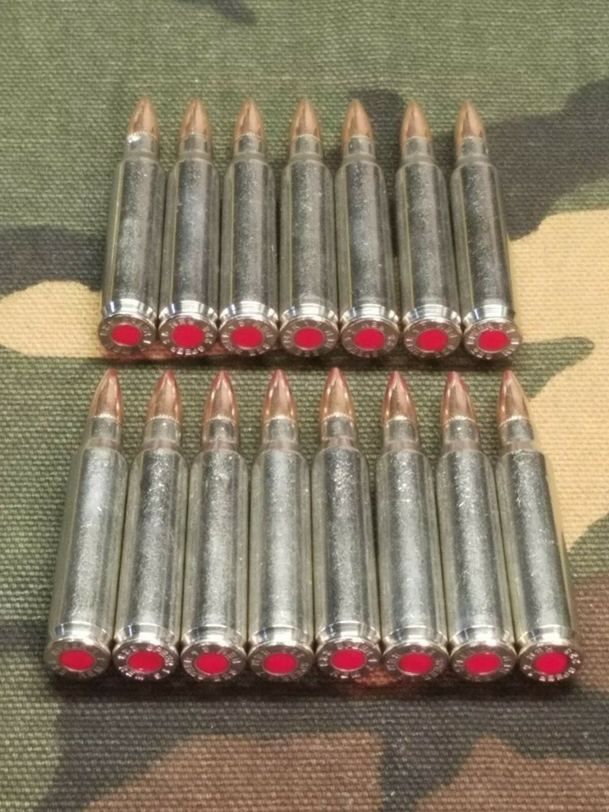 223/5.56 SNAP CAPS SET OF 15 (Nickel+ Red)