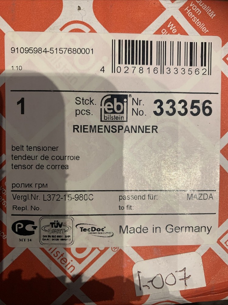 Febi 33356 Belt Tensioner
