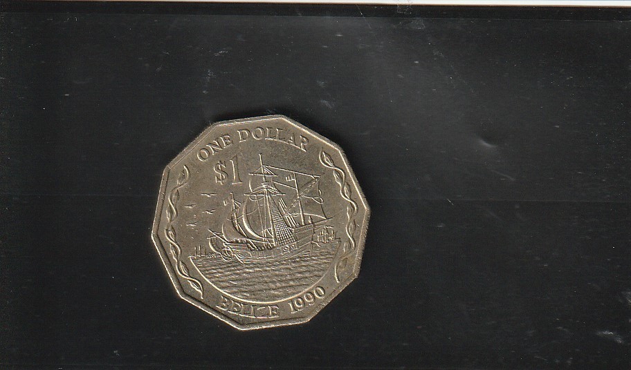 Belize - One Dollar Coin 1990 EF  ( B3-0100-01)