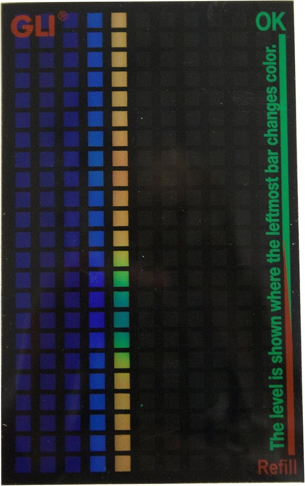 Reliable 8" Magnetic Gas Level Indicator - Versatile Black Plastic Safety Device