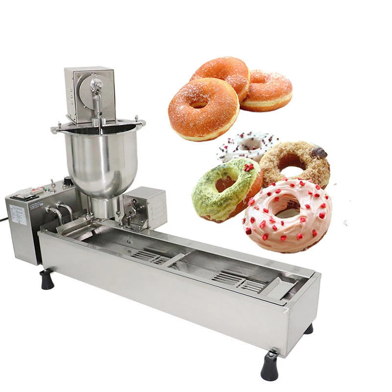 Automatic Donut Making Machine Doughnut Maker Frying Machine With 3 Sets Mold
