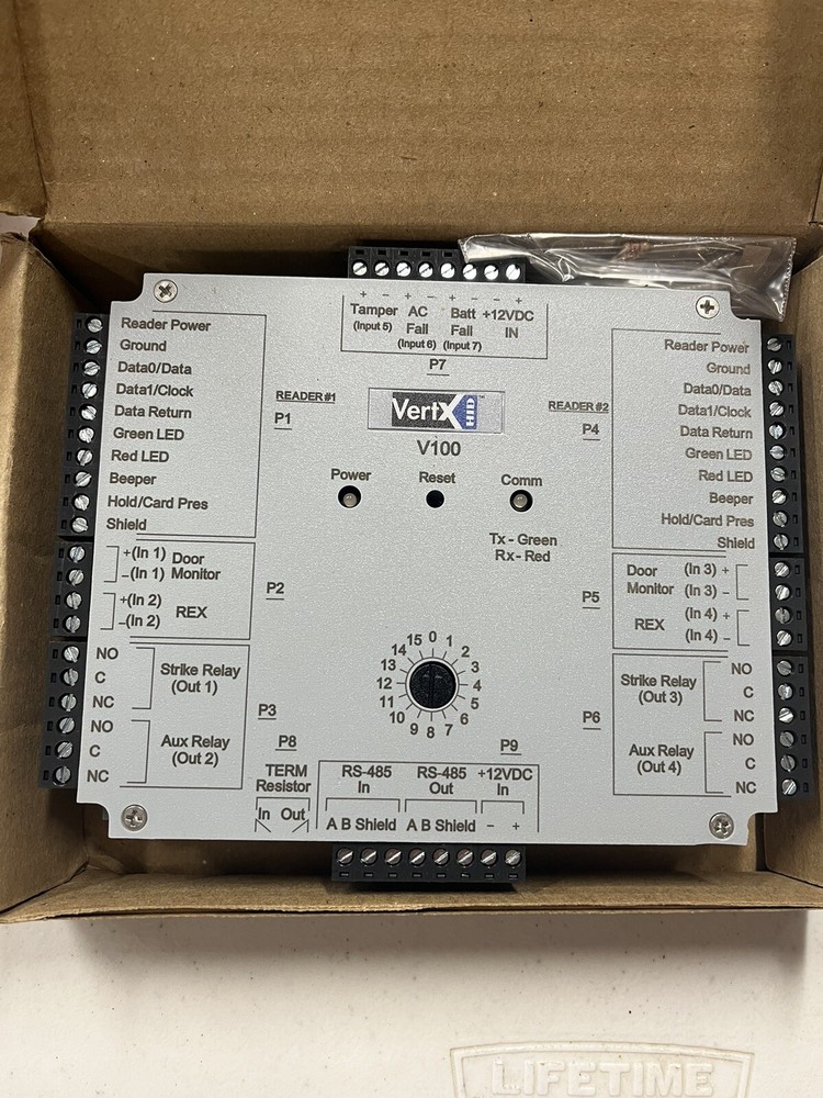 HID VertX V100 Door/Dual Reader Interface Access CardController 70100AEP0N