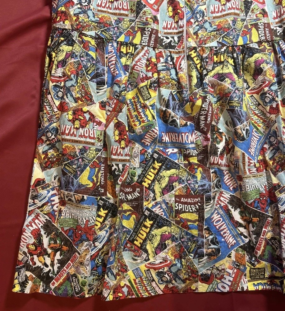 Handmade Marvel Comic Superhero Plus Size Dress Comic Con