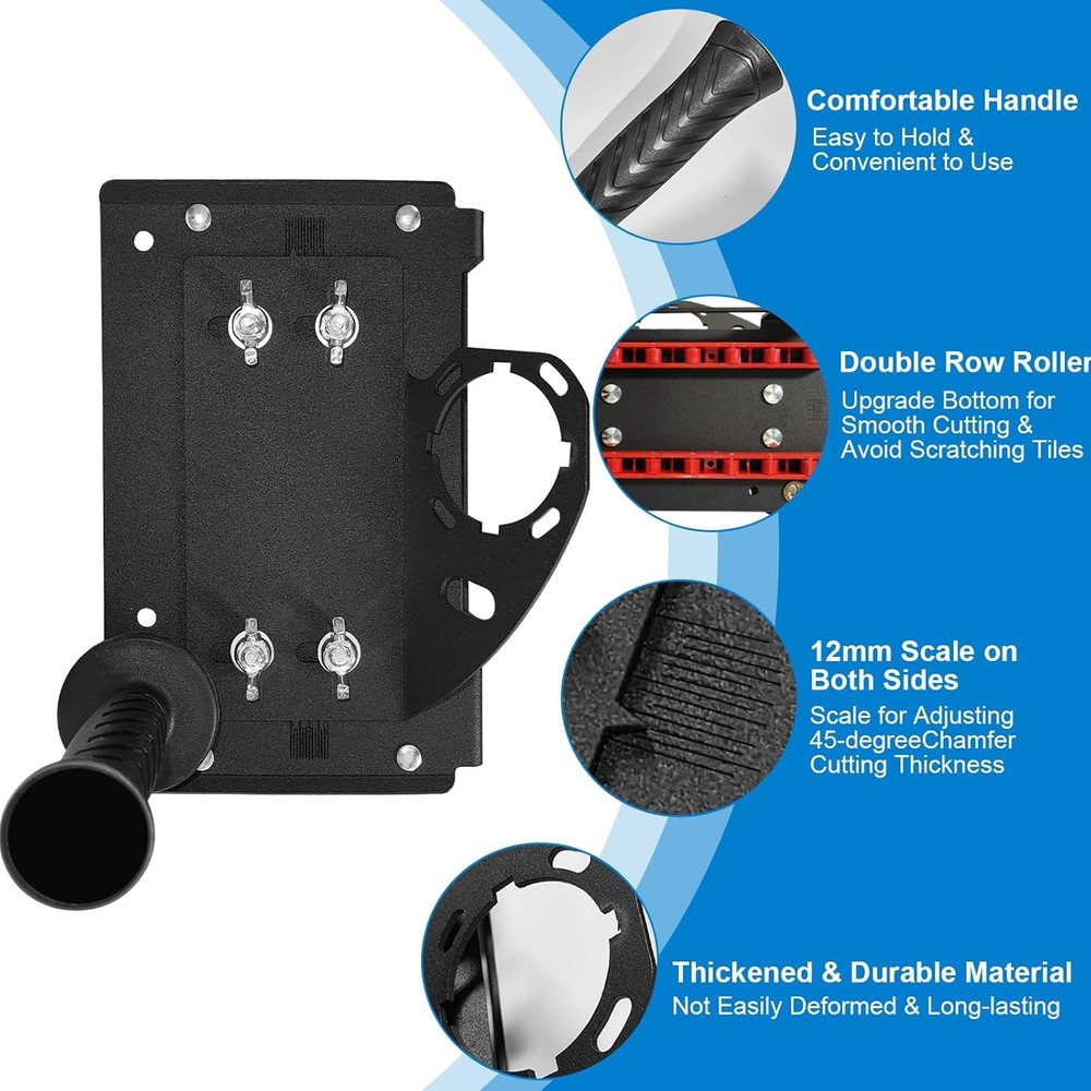 45 Degree Tile Chamfering Tool, Ceramic Tile Cutter Tool, Angle Grinder Attachme